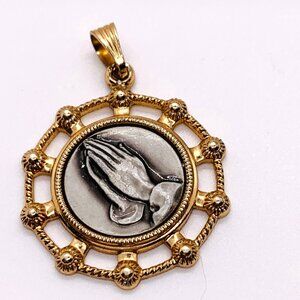West Germany Vintage Praying Hands Charm 2027